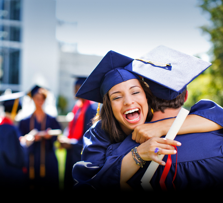 woman at graduation celebration photo